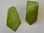 Corbata microfibra falso liso 8 cm y pañuelo verde manzana